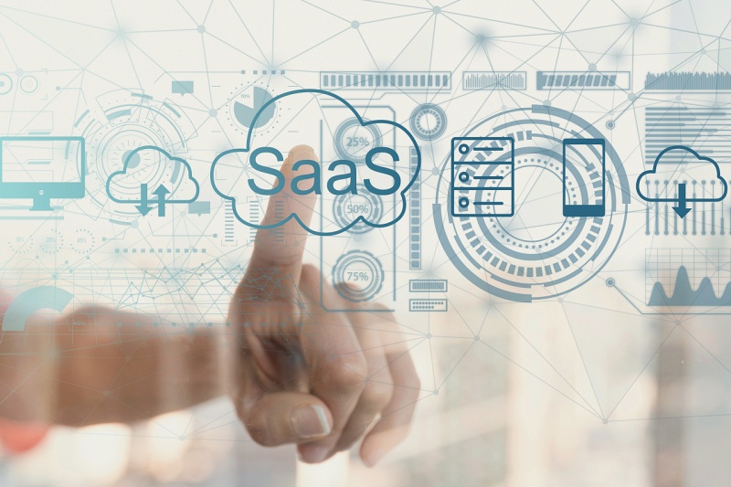 saas concept collage